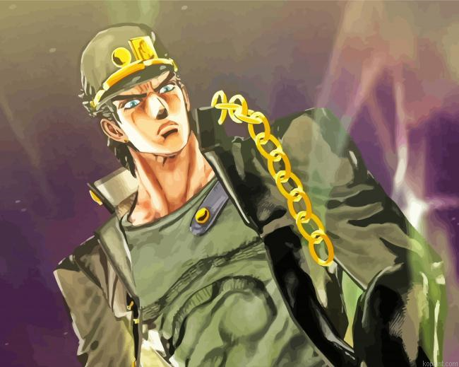 Powerfull Jotaro Kujo Paint By Numbers