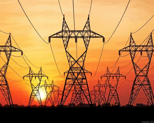 Powerlines Silhouette Painting By Numberss.png