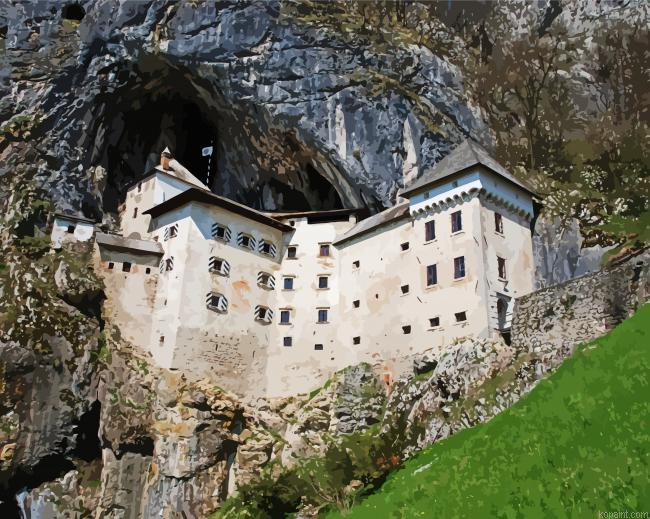 Predjama Castle Slovenia Building Painting By Numberss.png