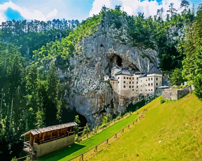 Predjama Castle Slovenia Paint By Numbers