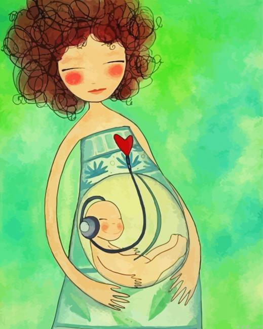 Pregnant Lady Art Paint By Numbers.png