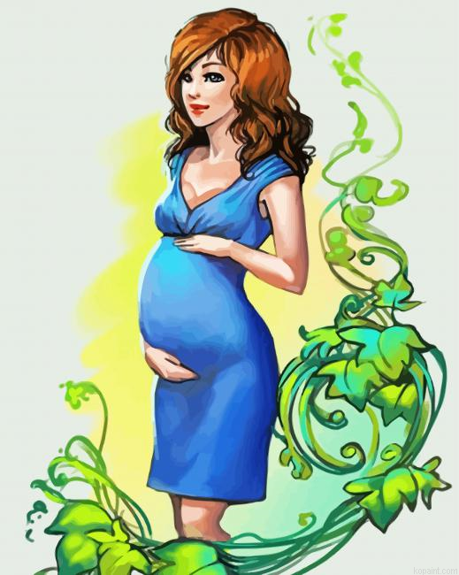 Pregnant Woman Animation Paint By Numbers.png