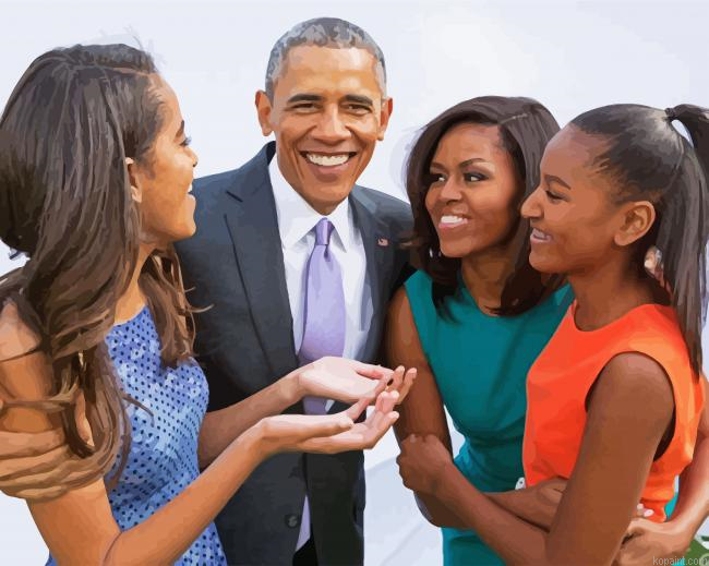 President Barack Obama Family Painting By Numberss.png
