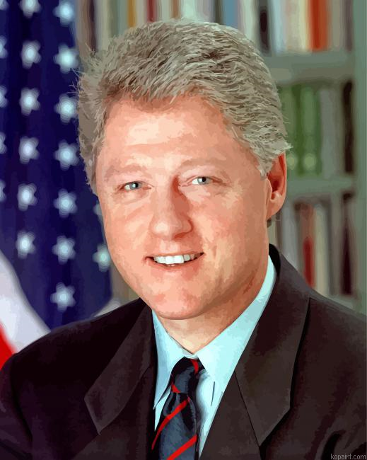 President Bill Clinton Painting By Numberss.png