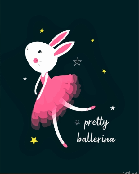 Pretty Ballerina Bunny Painting By Numberss.png