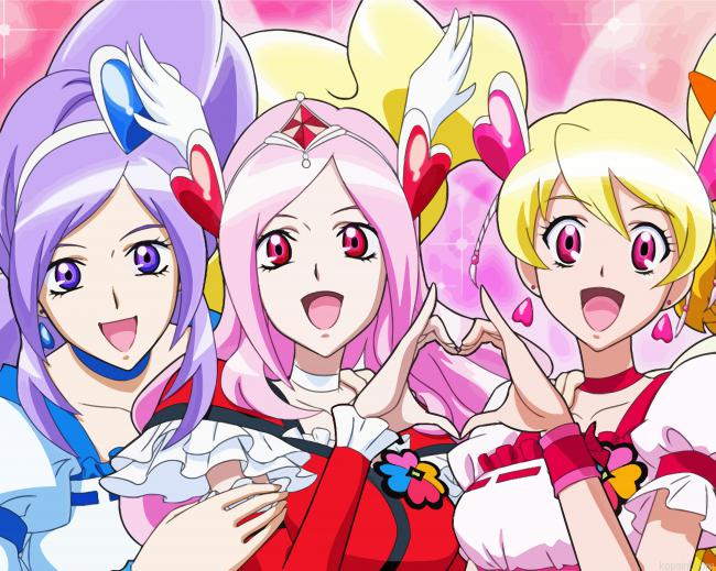 Pretty Cure Girl Anime Painting By Numberss.png