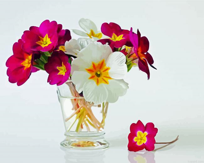Primrose Flowers In Glass Painting By Numberss.png