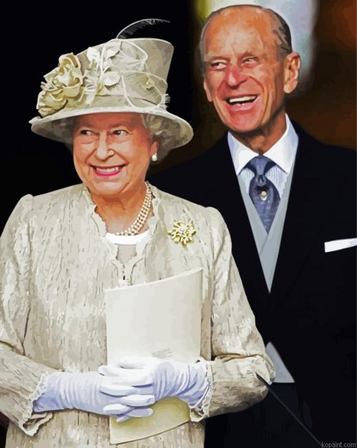 Prince Philip And The Queen Painting By Numberss.png