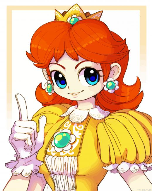 Princess Daisy Painting By Numberss.png