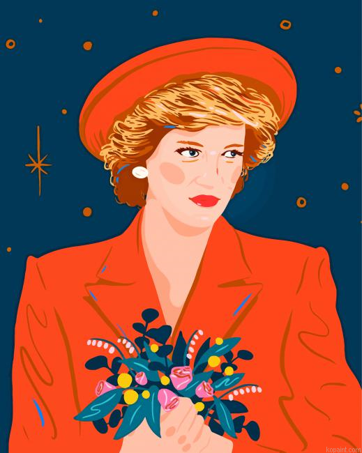 Princess Diana Illustration Painting By Numberss.png