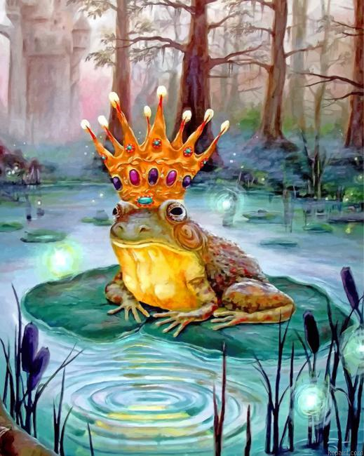 Princess Frog Painting By Numberss.png