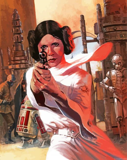 Princess Leia Star Wars Painting By Numberss.png