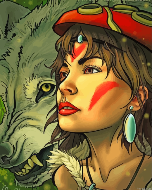 Princess Mononoke Painting By Numberss.png