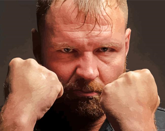 Professional Wrestler Jon Moxley Painting By Numberss.png