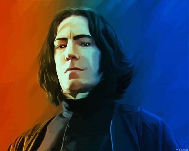 Professor Severus Snape Art Painting By Numberss.png