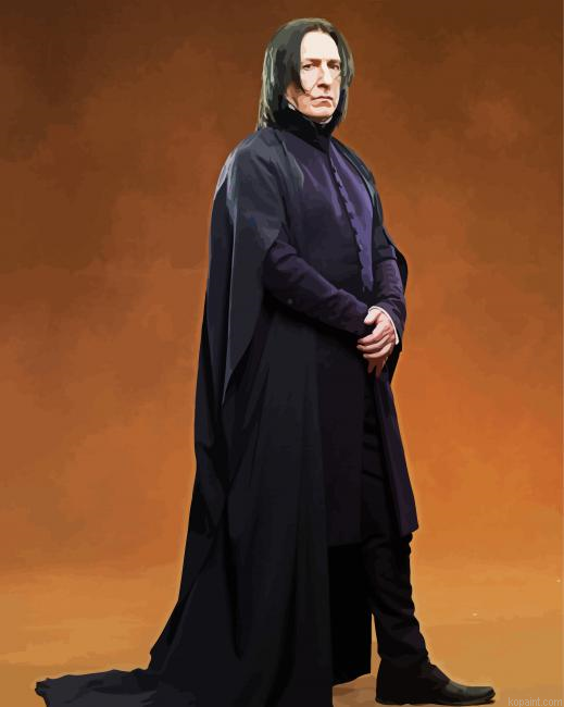 Professor Severus Snape Harry Potter Painting By Numberss.png