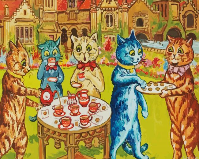 Psychedelic Cats By Louis Wain Paint By Numbers