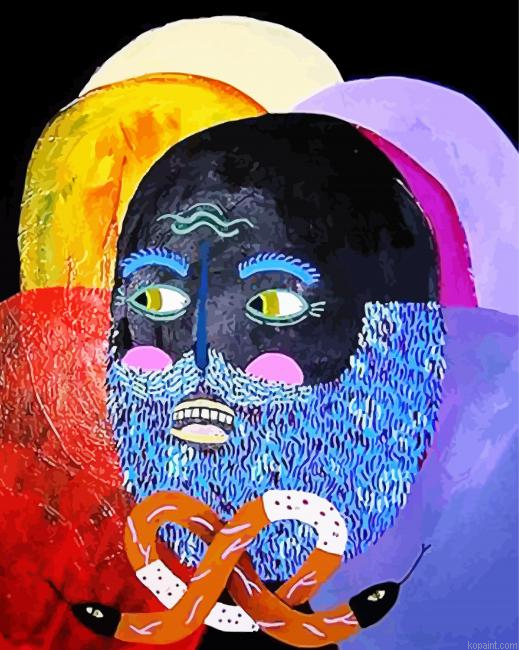 Psychedelic Head Art Painting By Numberss.png