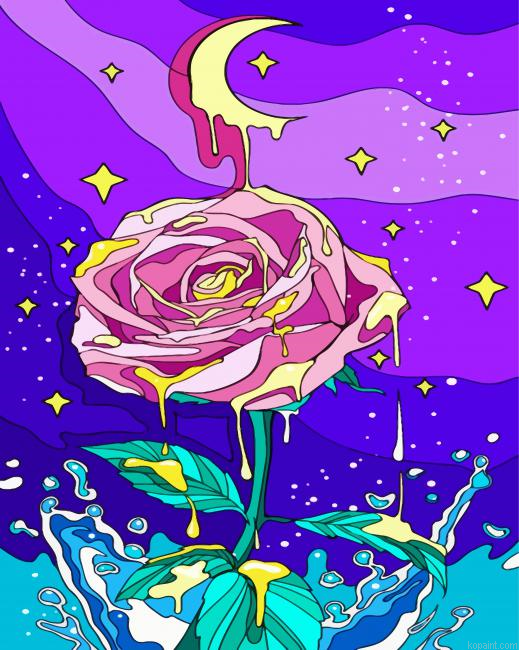Psychedelic Rose Painting By Numberss.png
