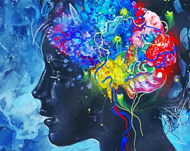 Psychedelic Woman Head Painting By Numberss.png