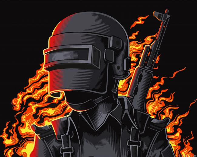 Pubg Video Game Painting By Numberss.png