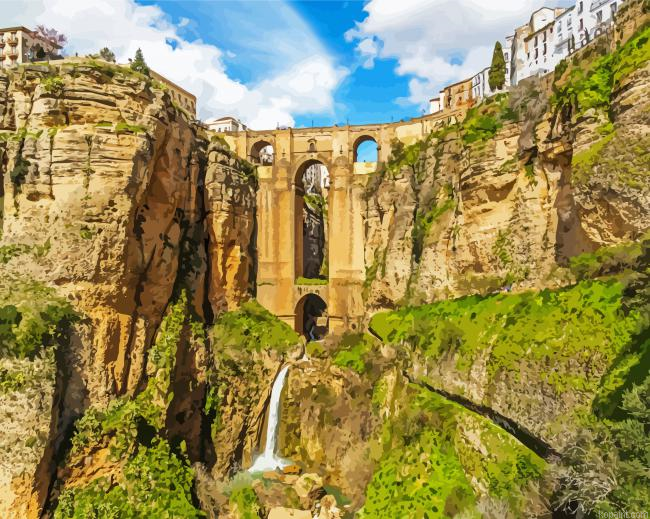 Puente Nuevo Ronda Spain Paint By Numbers