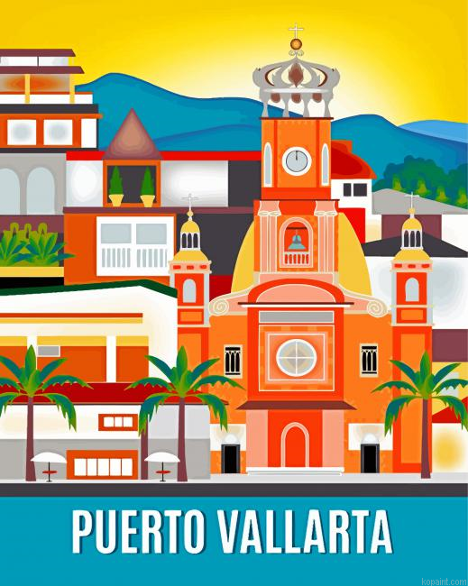 Puerto Vallarta Poster Painting By Numberss.png