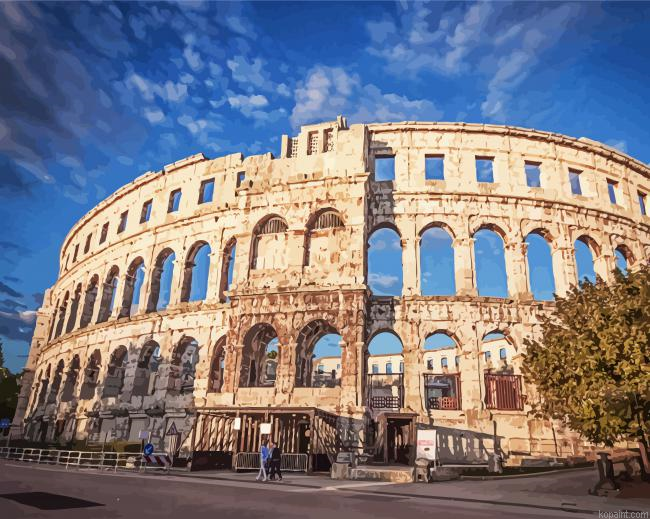 Pula Arena Lovrijenac Painting By Numberss.png