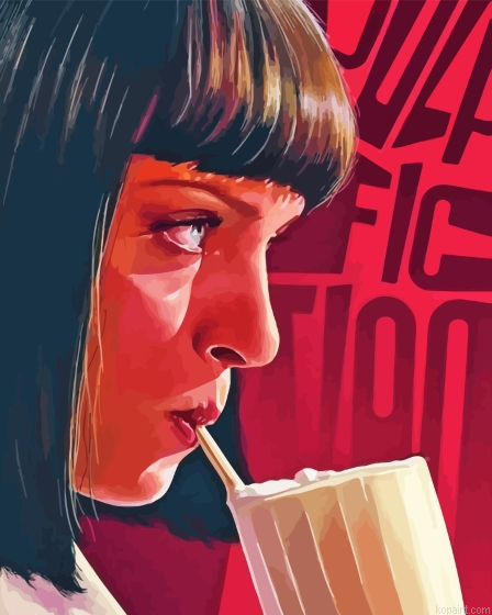 Pulp Fiction Movie Poster Art Painting By Numberss.png