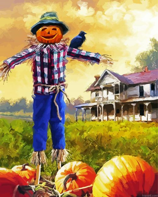 Pumpkin Patch Scare Crow Painting By Numberss.png