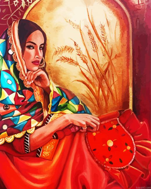 Punjabi Woman Painting By Numberss.png