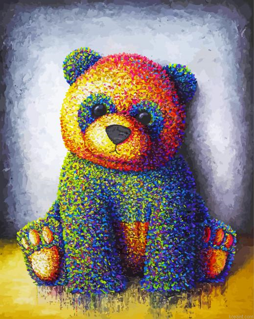 Puppet Bear Art Painting By Numberss.png