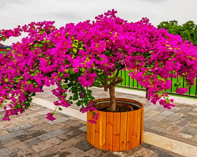 Purple Bougainvillea Painting By Numberss.png
