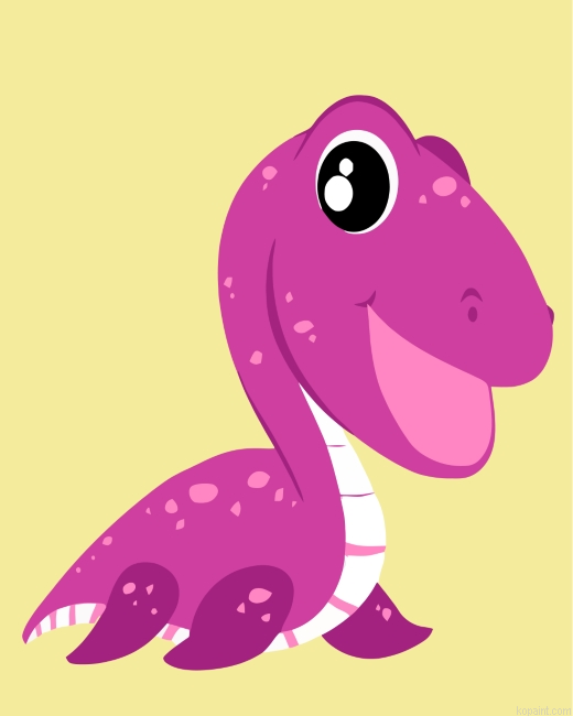 Purple Dinosaur Painting By Numberss.png