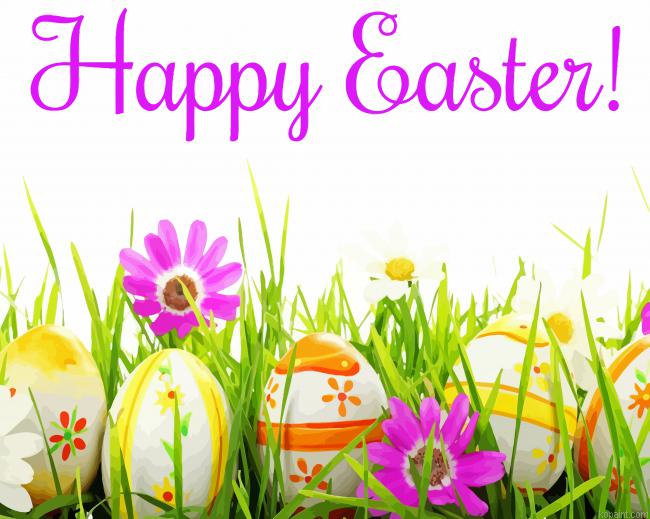 Purple Happy Easter Painting By Numberss.png