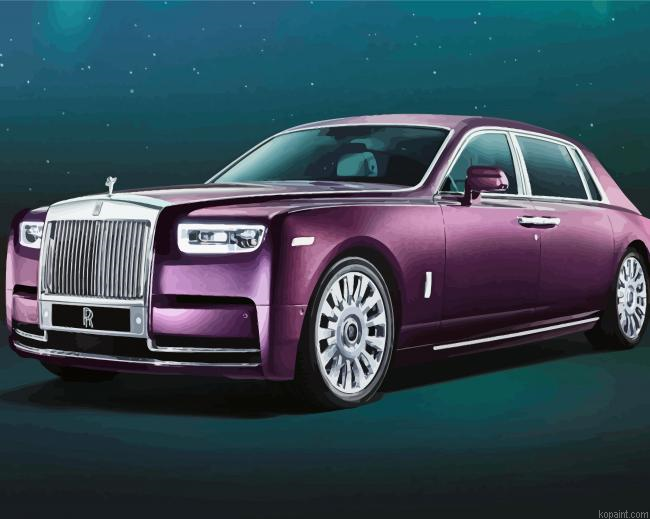 Purple Rolls Royce Classy Car Painting By Numberss.png