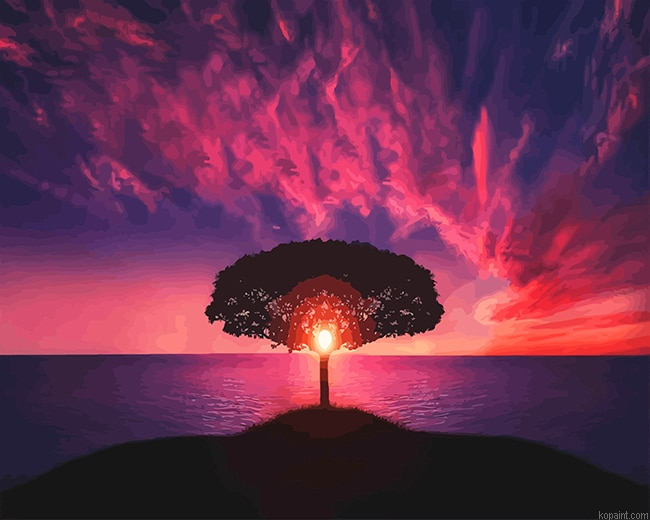 Purple Sunset New Painting By Numberss.png