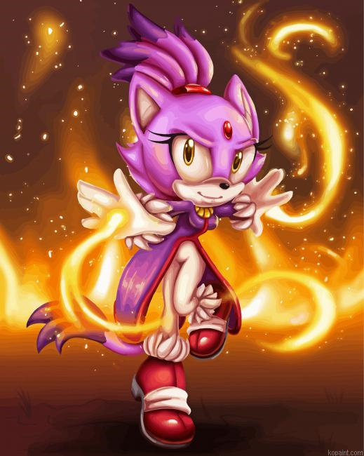 Pyrokinesis Blaze The Cat Sonic Painting By Numberss.png