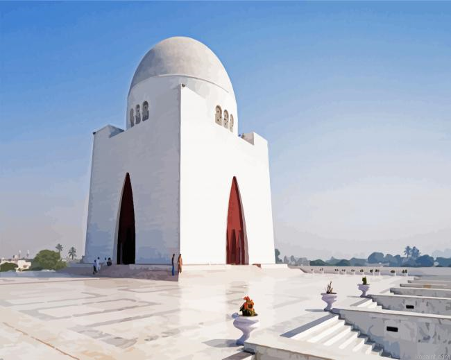 Quaid E Azam Mausoleum Karachi Painting By Numberss.png