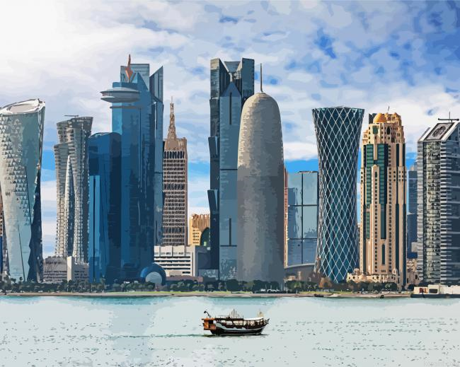 Quatar Buildings Painting By Numberss.png