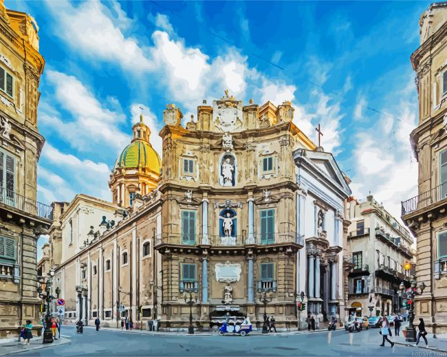 Quattro Canti Sicilia Painting By Numberss.png