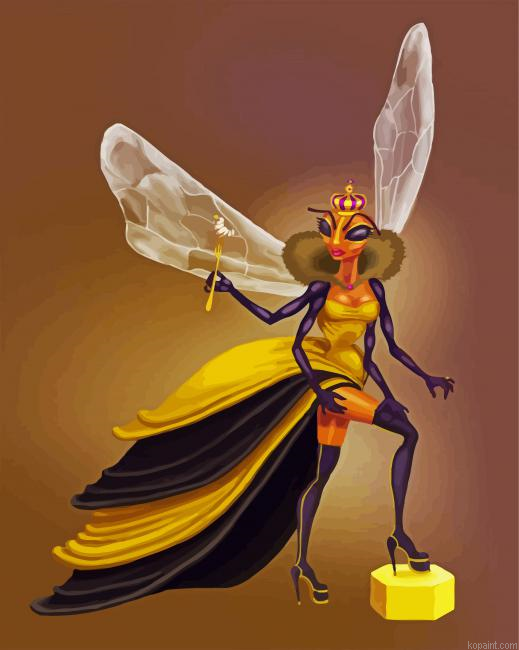 Queen Bee Painting By Numberss.png