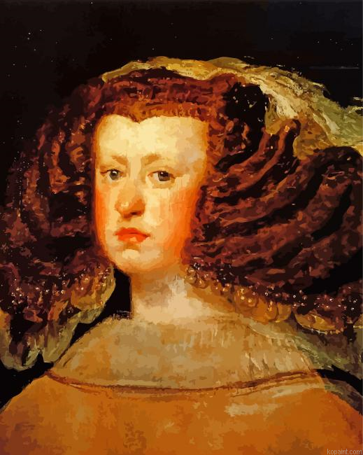 Queen Mariana Diego Velazquez Paint By Numbers