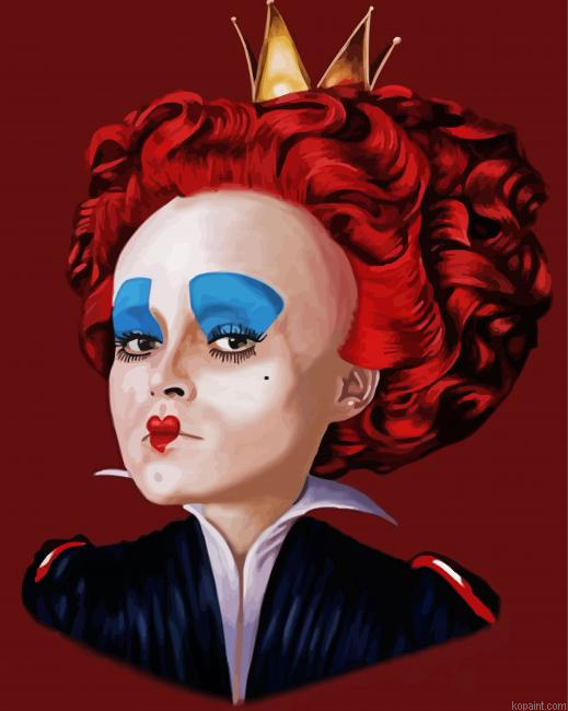 Queen Of Hearts Art Painting By Numberss.png