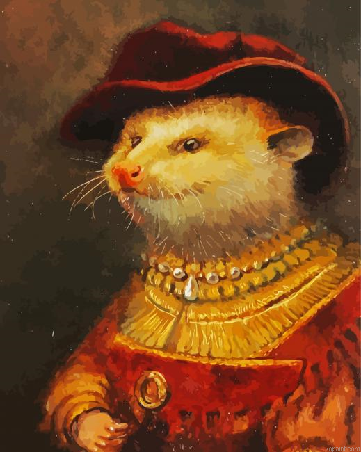 Queen Opossum Painting By Numberss.png