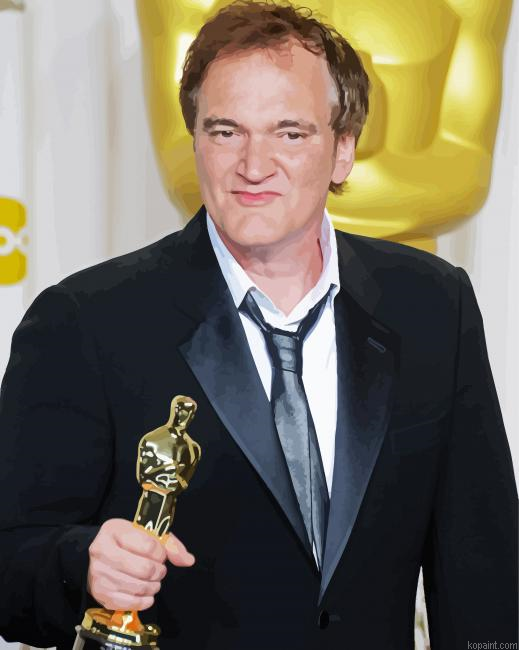 Quentin Tarantino Smiling Painting By Numberss.png
