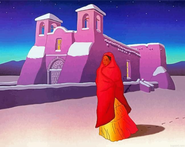 Rc Gorman First Snow Painting By Numberss.png