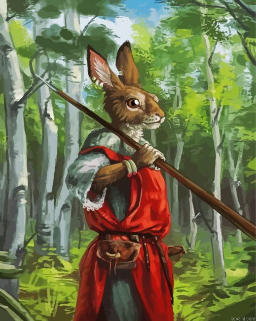 Rabbit Illustration Paint By Numbers.png