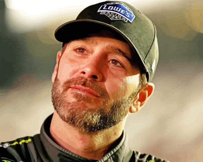 Race Car Driver Jimmie Johnson Painting By Numberss.png