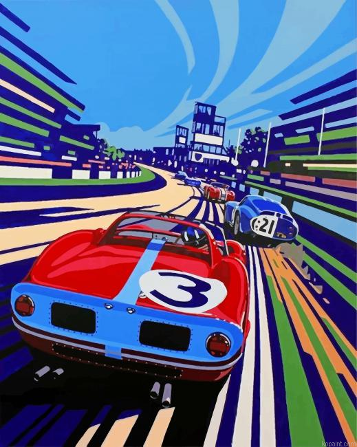 Race Car Illustration Painting By Numberss.png